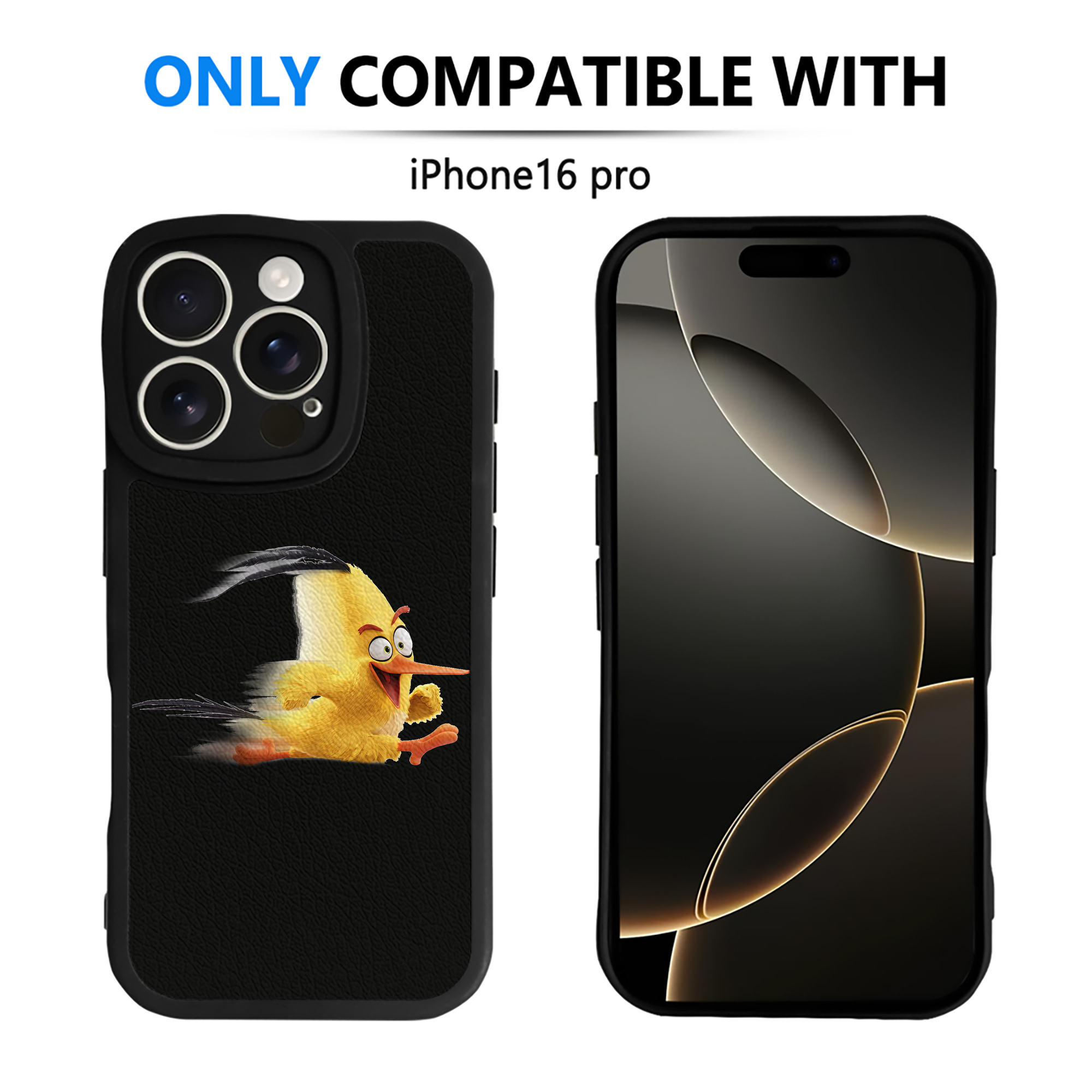 （画像用） Angry Birds アングリーバード 【iPhone 16シリーズ対応】シリコンスマホケース（レザー調） 材質：シリコン